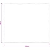  Tkanina za stol 5 kom. Pravokutni Krem bijela 140 x 200 cm | shoptok.hr