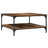 vidaXL Kava Stol Staro drvo 80 x 80 x 40 cm Konstruirano drvo | shoptok.hr