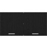 vidaXL Viseča omarica s polico Riga Črna Orehovina 80 x 31 x 40 cm | Shoptok.si