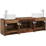  Set namještaja za kupaonicu 3 kom. Staro drvo Smeđa 49.5 x 44.5 x 65.5 cm | shoptok.hr