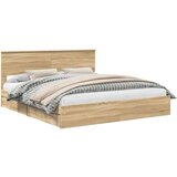  Postelja s shranjevanjem z vzglavjem Sonoma hrast 180 x 200 cm, (5000105846) | Shoptok.si