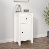 Maison Chic Komoda - Predalnik bela 40x35x80 cm trdna borovina, (21716078) | Shoptok.si