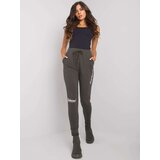 RELEVANCE Sweatpants-RV-DR-7076.21-dark khaki | Shoptok.si
