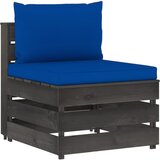vidaXL Modularna srednja sofa s jastucima od sivo impregniranog drva | shoptok.hr