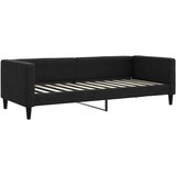  Dnevni krevet na razvlačenje s madracima crni 80x200 cm tkanina | shoptok.hr