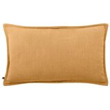 Kave Home Prevleka za blazino iz mešanice lana 50x30 cm Blok – u