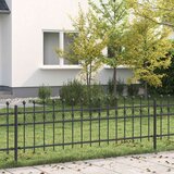  Obročasta ograja Črna 200 x 130 cm Prašno lakirano jeklo, (5000157987) | Shoptok.si