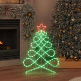 vidaXL Svjetlo u obliku božićnog drvca Šareni 80 x 56 cm PVC | shoptok.hr