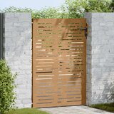  Vrtna vrata 85 x 150 cm od čelika COR-TEN četvrtasti dizajn | shoptok.hr