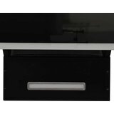  Kuhinjska napa 90 cm jeklo in kaljeno steklo črna, (20746354) | Shoptok.si