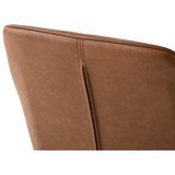 Unique Furniture Smeđe blagovaonske stolice u setu s naslonima za ruke 2 kom od umjetne kože Nolan Stripe – | shoptok.hr