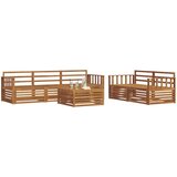  Set vanjskih sofa 6 kom. Prirodna Čvrsto drvo akacije | shoptok.hr