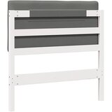  Tapecirani uzglavlje s uzglavljem Bijela i svijetlo siva 100 cm | shoptok.hr