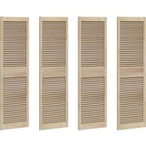  Vrata ormara 4 pcs Smeđa 170 x 49.5 x 2.1 cm Masivna borovina | shoptok.hr