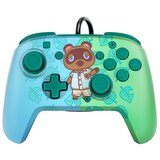 Pdp žični igralni plošček nintendo switch faceoff deluxe kontroler + audio - animal crossing Cene