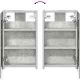  Kupaonski ormar s ogledalom Betonski sivi 30 x 10,5 x 50 cm | shoptok.hr