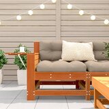  Vrtna sofa s naslonom za ruke i stolićem smeđa od borovine | Eponuda.com