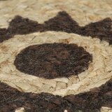  Ručno rađeni tepih od jute s tamnosmeđim uzorkom 150 cm | shoptok.hr