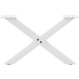  Noge za stolić u obliku slova X 2 kom bijele 60x(30-31) cm | shoptok.hr