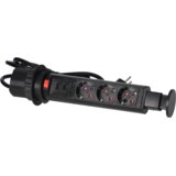 Orno Produžni kabel sa 3 x Schuko utičnice + 2 x USB, ugradbena - OR-AE-1349(GS)/B | shoptok.hr
