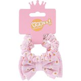 YESSS! dečje scrunchy gumice za kosu roze cvetovi 2/1 cene