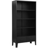 Furnova Knjižna polica industrijska črna 90x40x180 cm jeklo, (21932085) | Shoptok.si