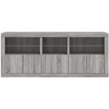 Komoda s LED svjetlima boja sivog hrasta 162 x 37 x 67 cm | shoptok.hr