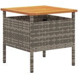 Bistro set za vrt s jastukom 3 pcs Sivi poliratan | Eponuda.ba