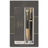 poklon SET Urban Black Mat GT - Hemijska olovka + Nalivpero
