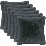  Presvlaka za jastuk 6 pcs HEERLEN Antracit 50 x 50 cm PV flis | shoptok.hr