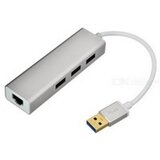 Fast Asia USB 3.0 - HUB 3port + RJ45 (ž) siva | ePonuda.com