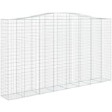  Lučne gabionske košare 3 kom 400x50x220/240cm pocinčano željezo | shoptok.hr