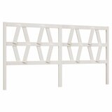 Maison Chic posteljno vzglavje - vzglavna omarica - nočna omarica belo 206x4x100 cm trdna borovina, (21706232) | Shoptok.si