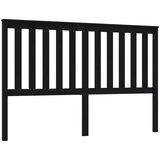Maison Chic posteljno vzglavje - vzglavna omarica - nočna omarica črno 166x6x101 cm trdna borovina, (21706085) | Shoptok.si