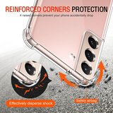 Techsuit Shockproof Clear Silicone prozorna maska, odporna proti udarcem, za Samsung Galaxy S22 5G | Shoptok.si