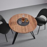 Bessagi Home jedilna miza elias, les akacije, kovina, Ø 90 cm | Shoptok.si