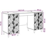  Stol Dimljeni hrast 142 5 x 50 x 75 cm Konstruirano drvo - Dimljeni hrast | shoptok.hr