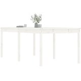  Vrtni stol bijeli 203,5x100x76 cm od masivne borovine | shoptok.hr