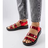 Gemre Red patent Brices sandals | shoptok.hr