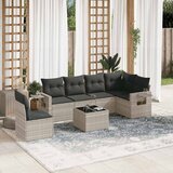  7-dijelni set vrtnih sofa svjetlosivi od poliratana | shoptok.hr