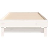 Dnevni ležaj na izvlačenje bijeli 2x(90x190)cm masivna borovina | shoptok.hr