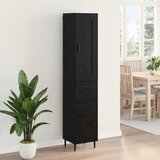  Highboard Crni hrast 34,5 x 34 x 180 cm Konstruirano drvo | shoptok.hr