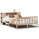vidaXL Posteljni okvir brez vzmetnice 135x190 cm trdna borovina | Shoptok.si