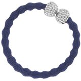 By Eloise London Silver Bling Diamanté Bow Navy Blue elastika za lase | Shoptok.si