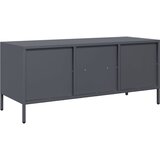 TV ormarić antracit 101,5 x 39 x 43,5 cm hladno valjani čelik | shoptok.hr