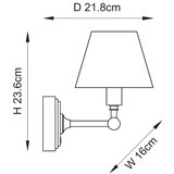  Endon 114817 - LED prigušiva punjiva zidna lampa BURLEY LED/1,5W/5V mesing/ružičasta | Eponuda.com