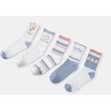 Sinsay Set čarapa s cvjetnim i prugastim uzorcima 5 pack | shoptok.hr
