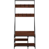  Stalak za odjeću i cipele smeđa boja hrasta 80x40x184 cm | shoptok.hr