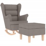 vidaXL Gugalnik s stolčkom za noge taupe blago, (22054308) u