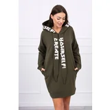 Kesi Dress with hood Oversize khaki